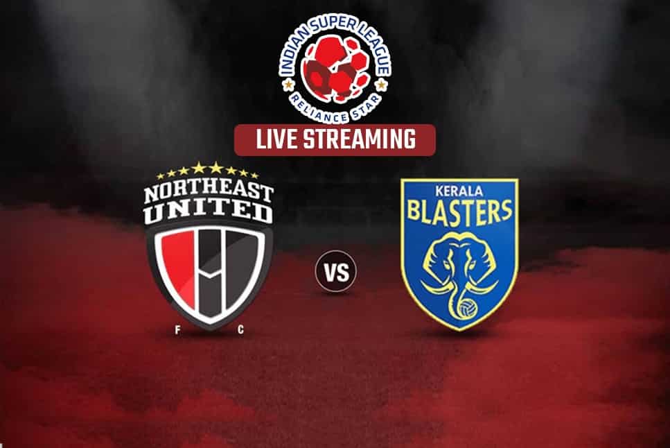 Kerala Blasters vs NorthEast United Live Streaming